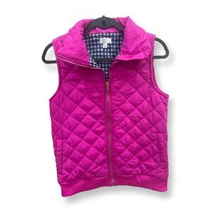 Crown & Ivy Pink Quilted Vest